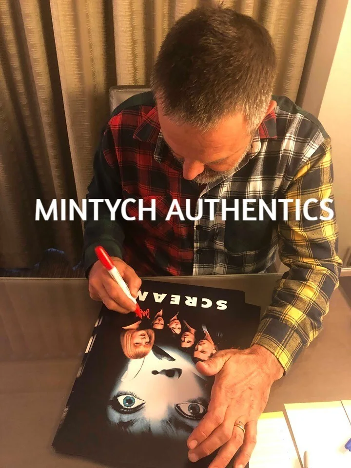 David Arquette — David Arquette autographed signed Scream Ghost Face mask Beckett COA Dewey, image 4
