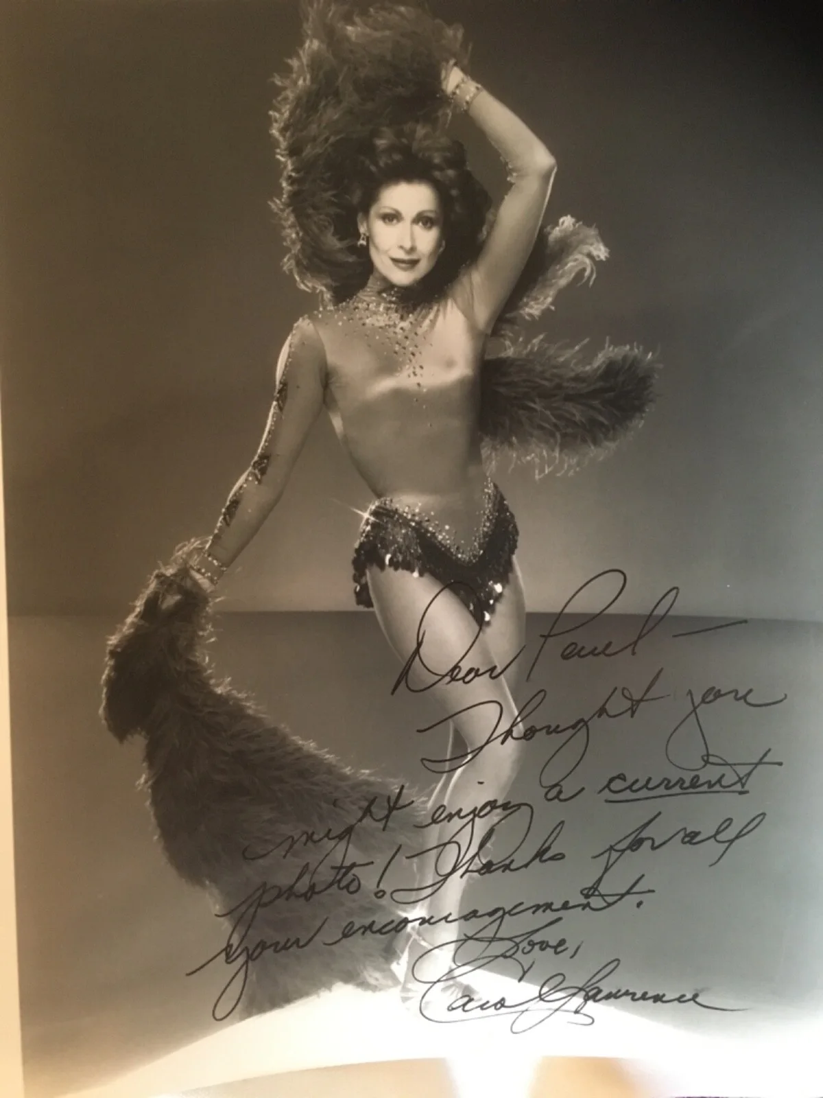 Carol Lawrence — Carol Lawrence Inscribed Photo to Paul - American TV & Broadway Actress, изображение 2