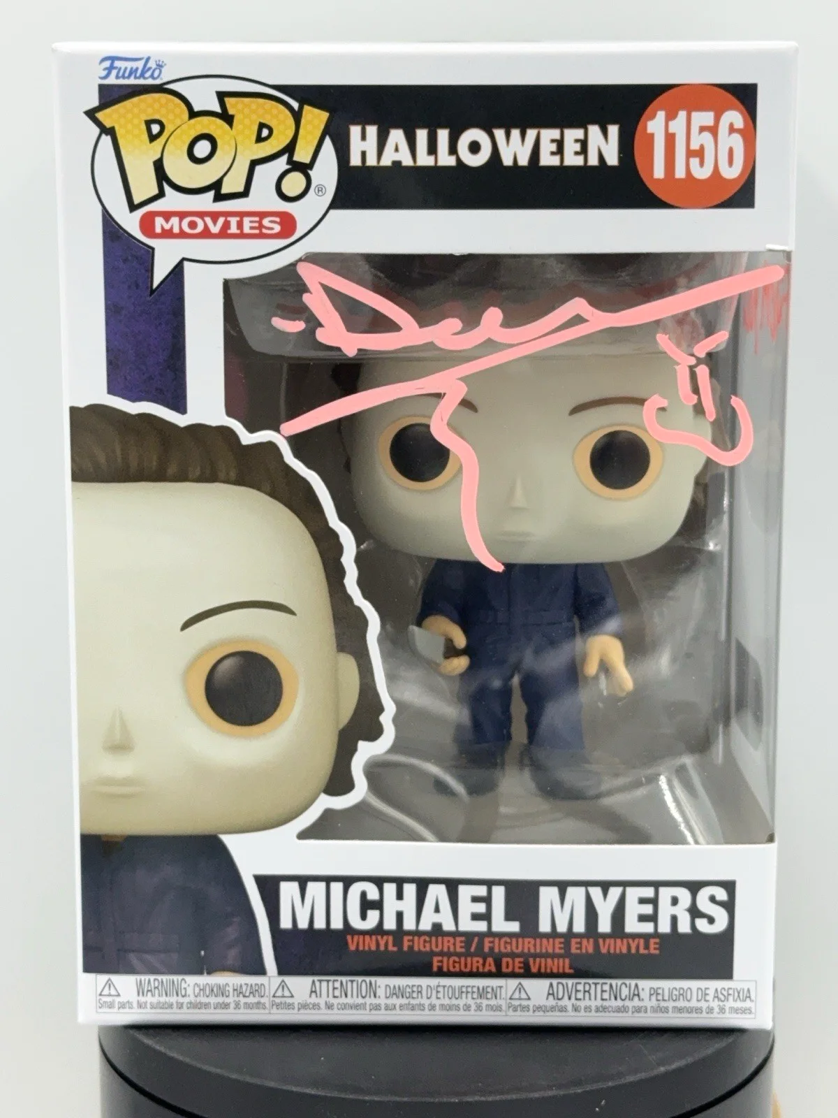 Daeg Faerch — Funko Pop Daeg Faerch Autographed COA SWAU Michael Myers #1156 Sketch + inscrib