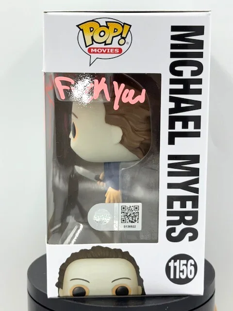 Daeg Faerch — Funko Pop Daeg Faerch Autographed COA SWAU Michael Myers #1156 Sketch + inscrib, image 4