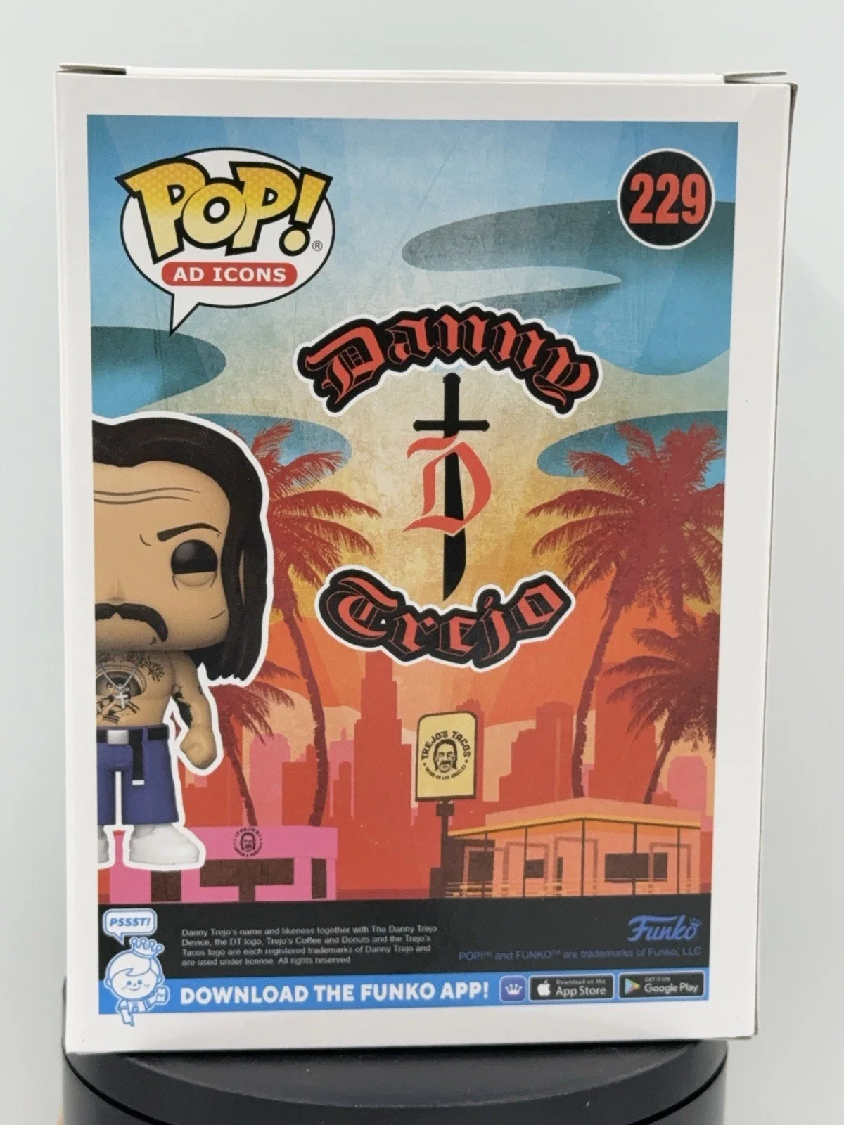 Danny Trejo #229 Signed Funko Pop Beckett Certified Autograph NM / Mint, image 5