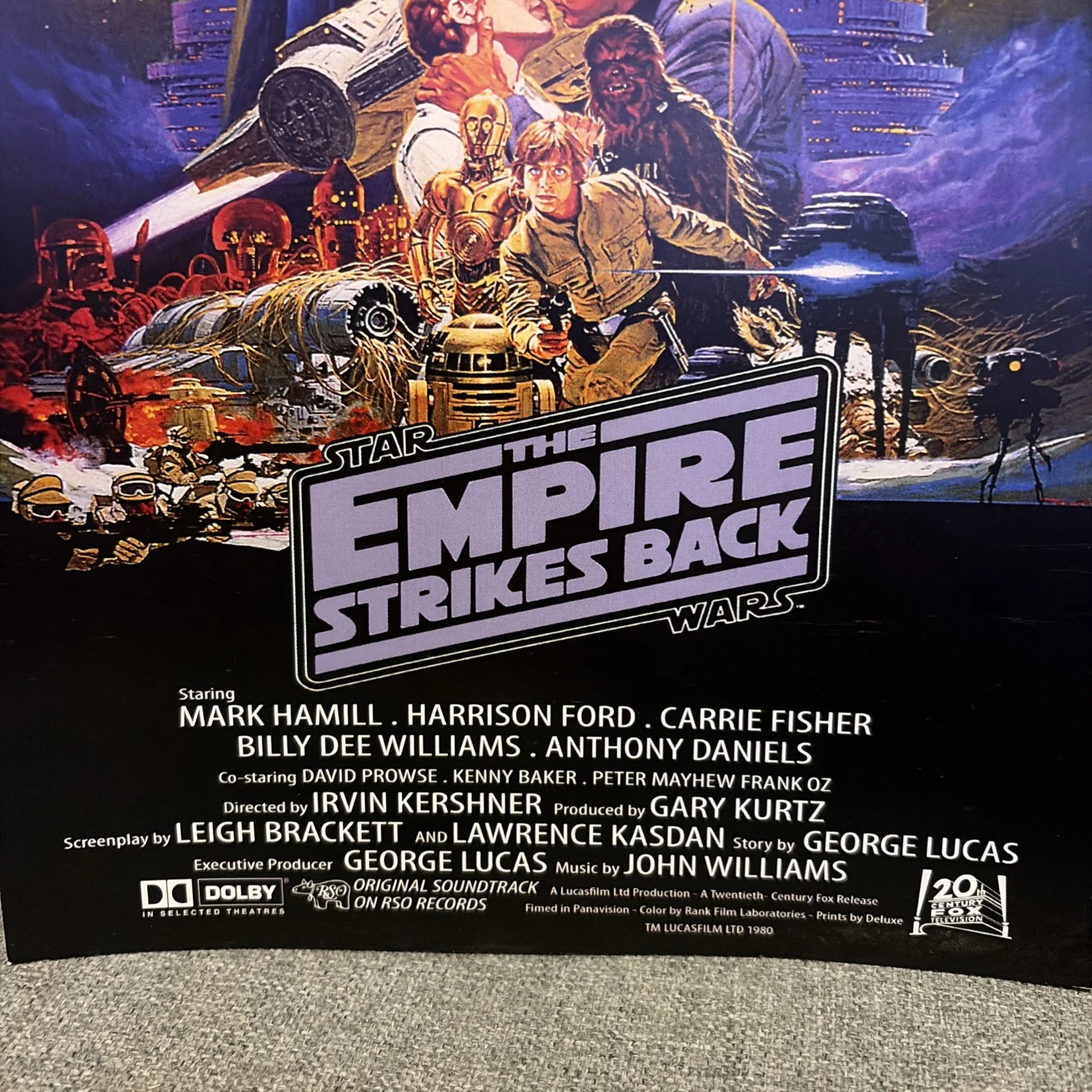 Star Wars The Empire Strikes Back Film Poster Print Sci Fi, image 2