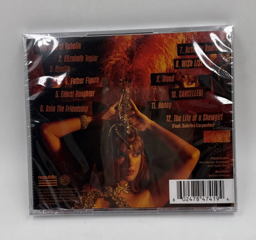 Taylor Swift - The Life of a Showgirl CD + Hand Signed Photo 4 SHIPS NOW!, изображение 2