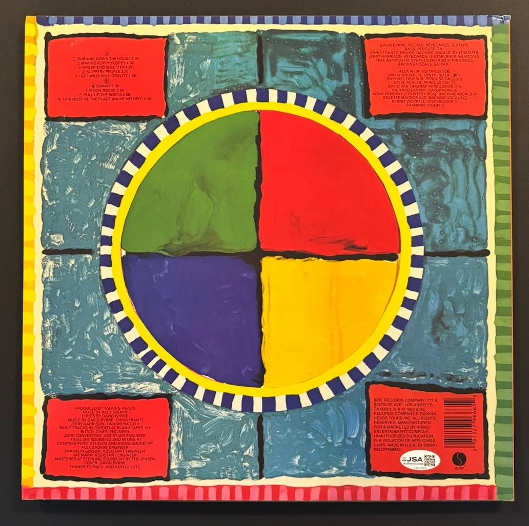 DAVID BYRNE SIGNED TALKING HEADS SPEAKING IN TONGUES VINYL LP JSA COA #CN01910, изображение 2