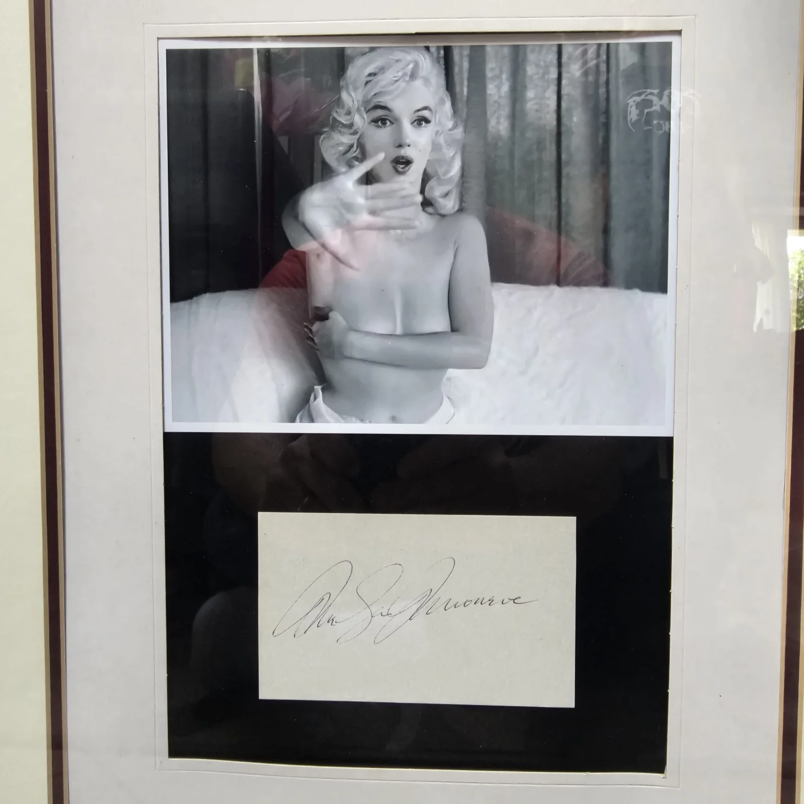 Marilyn Monroe — Marilyn Monroe Authentic Hand Signed Autograph -COA -Framed, image 5