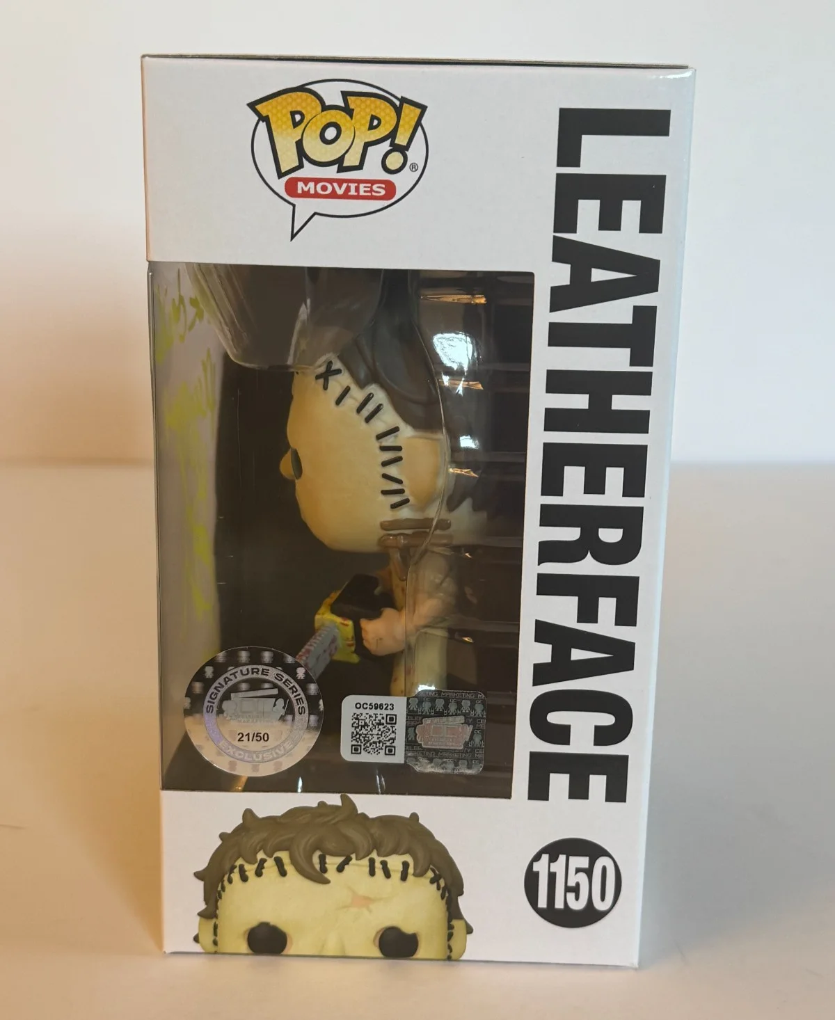 Bob Elmore — Bob Elmore Leatherface Funko Pop Signature Series Signed/w Inscription Ltd 21/50, изображение 2