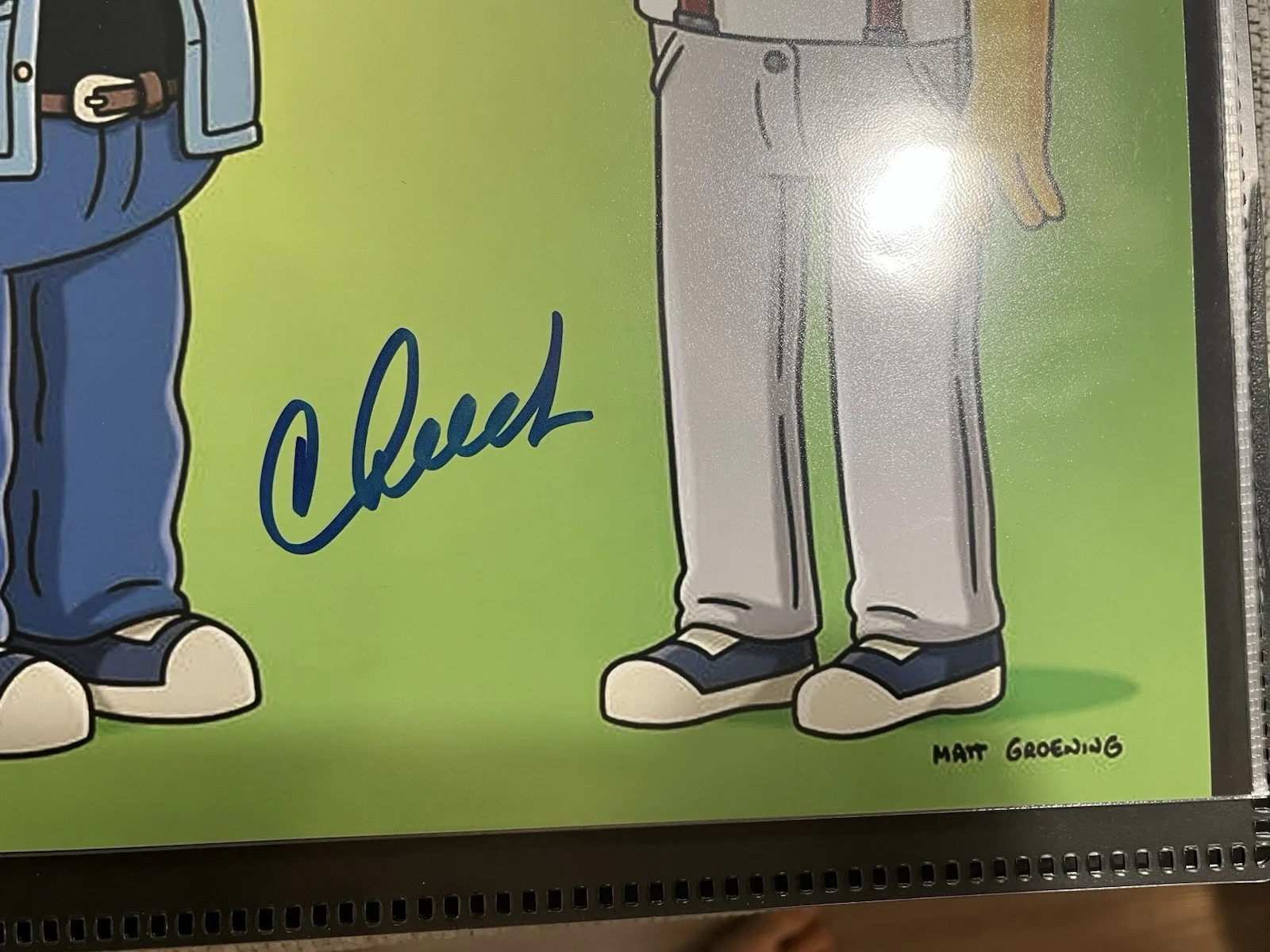 8x10 — Cheech And Chong Signed Simpsons Photo 11x14 JSA COA Autograph, image 3