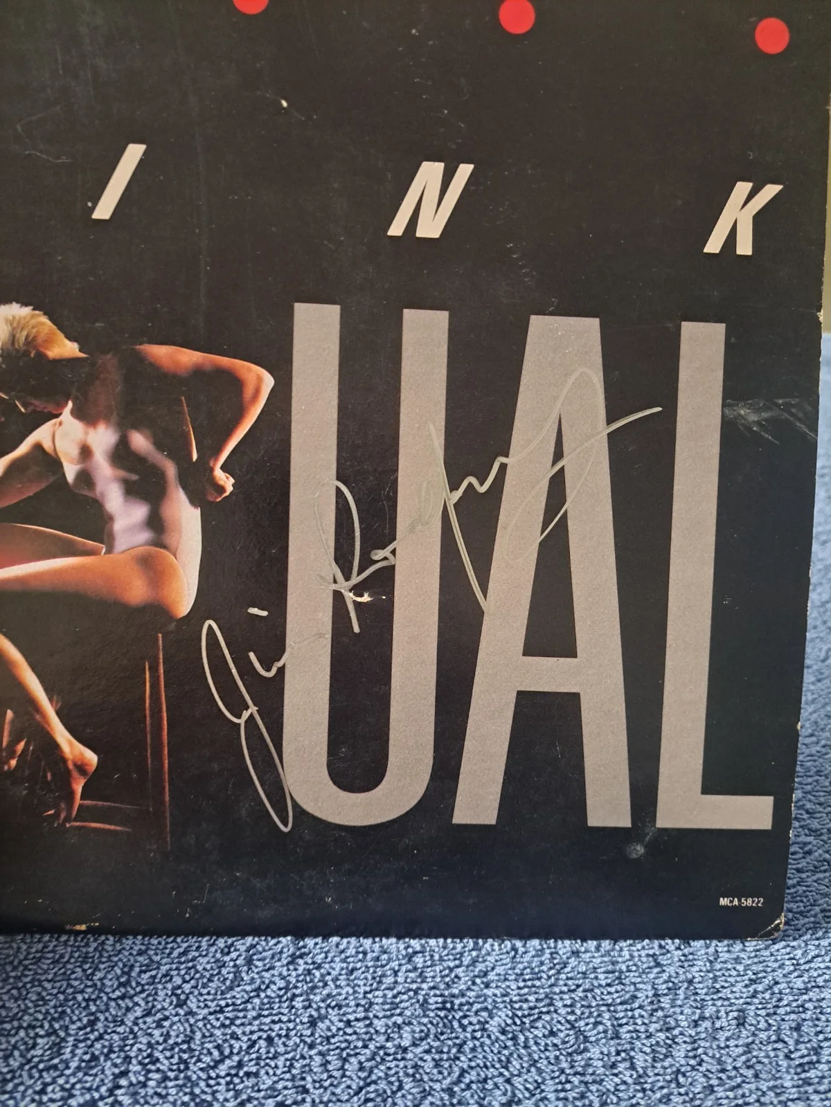 KINKS "THINK VISUAL" VINYL ALBUM SIGNED BY JIM RODFORD VINLY LP JSA COA, изображение 2