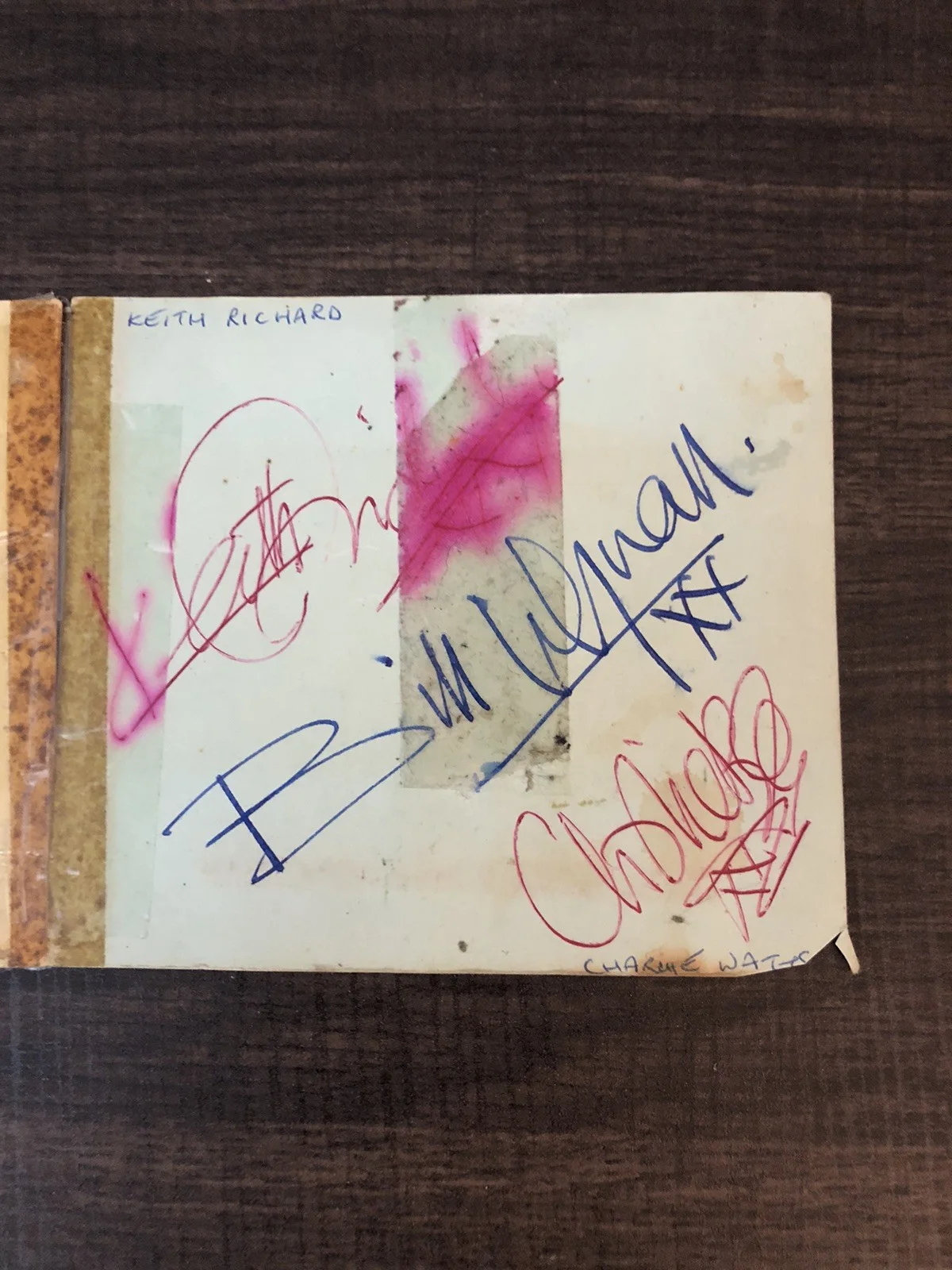 Rolling Stones Original lineup Band Signed 4x4 Cut Album Pages(PSA), изображение 2