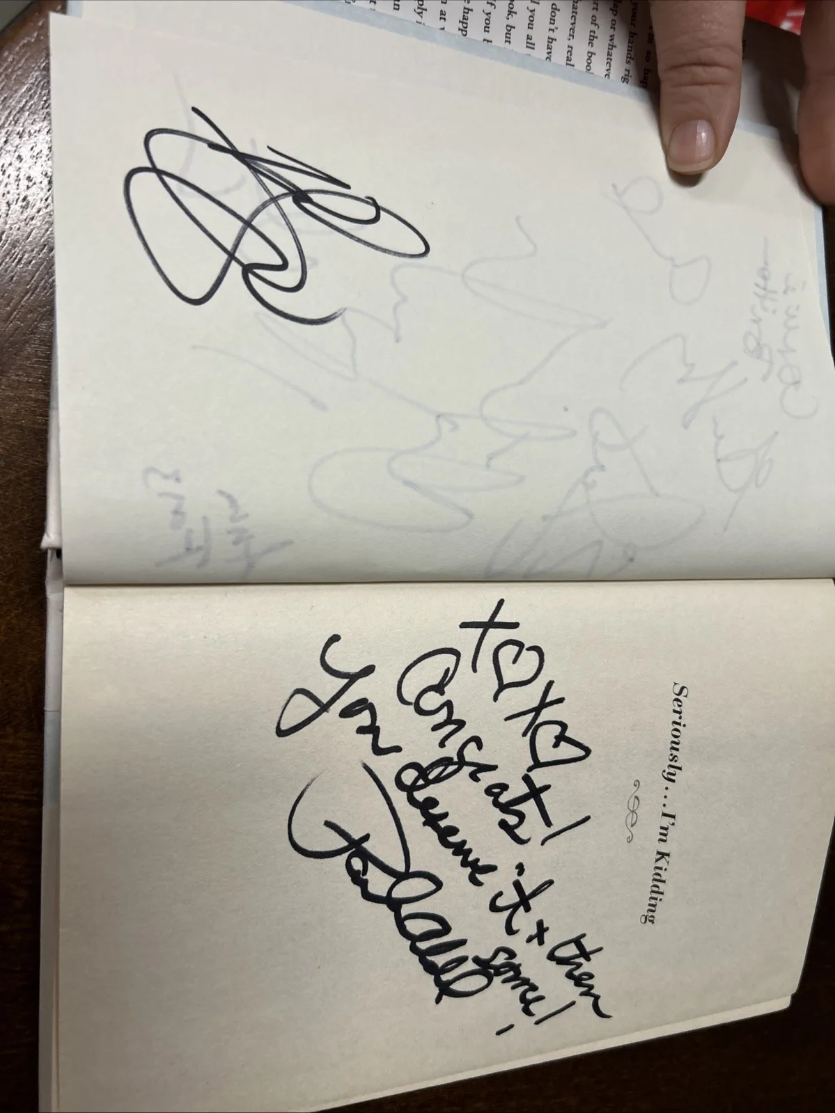 Ellen Degeneres Seriously… I’m kidding Book Signed by Ellen Degeneres COA, изображение 2