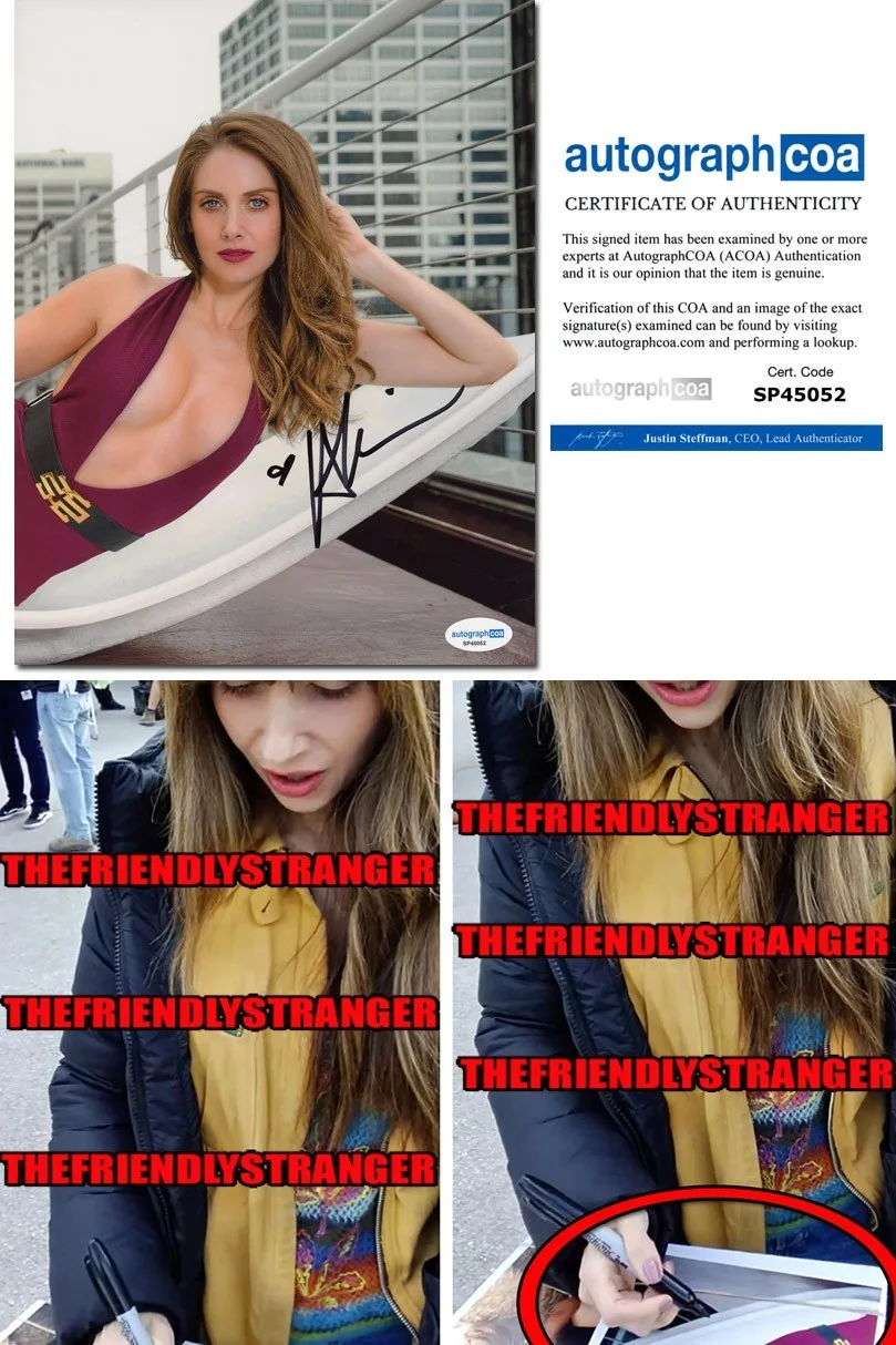Alison Brie — Alison Brie signed 8x10 Photo EXACT PROOF c SEXY Masters Of The Universe ACOA