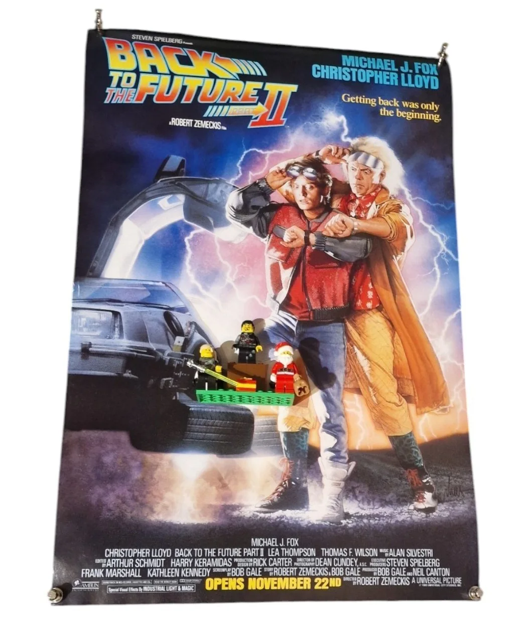 Back to the future II video shop promo poster 1989 Universal City Studios inc., изображение 3