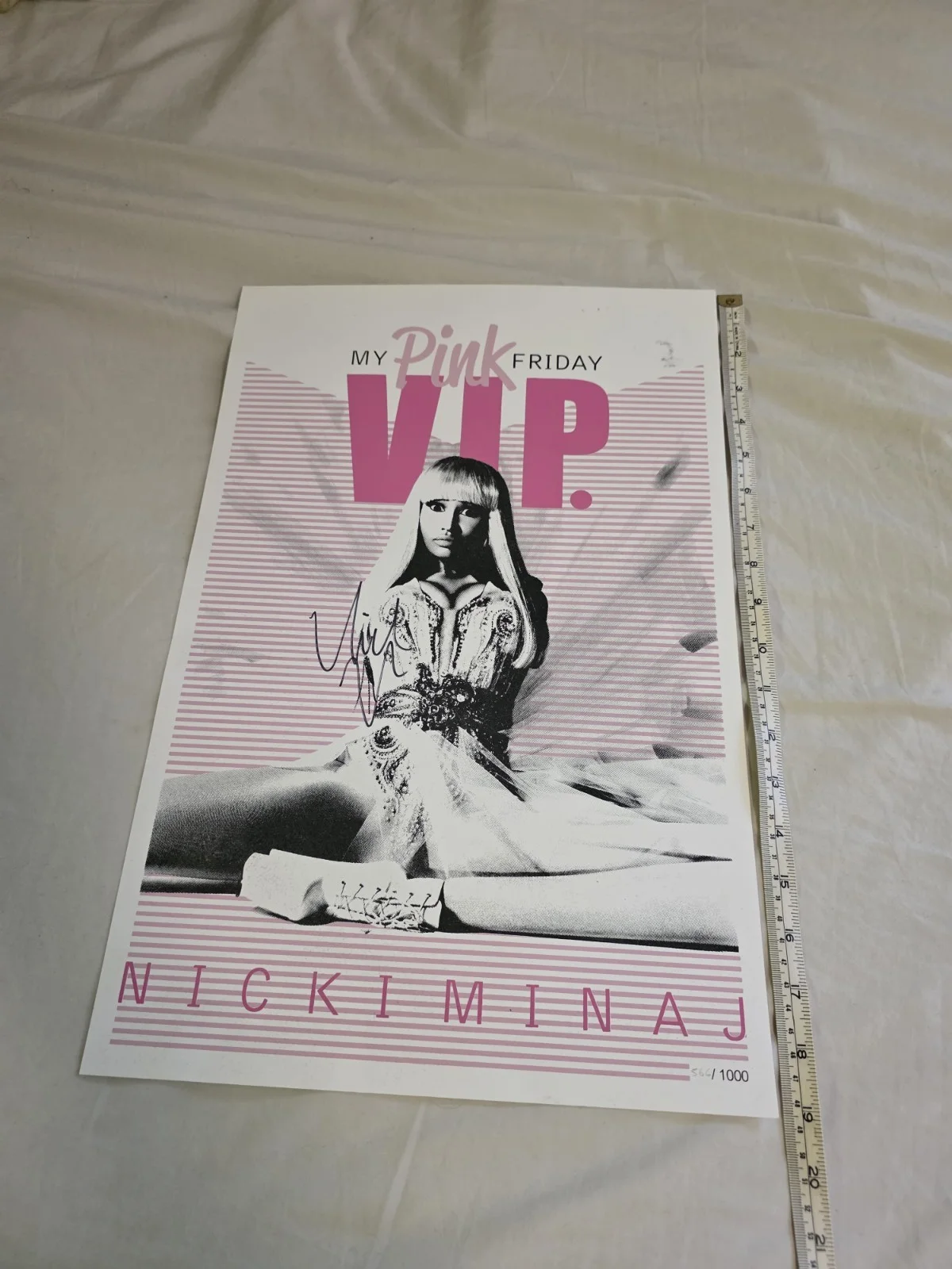 NICKI MINAJ - 2011 MY PINK FRIDAY VIP POSTER - SIGNED/AUTOGRAPHED - RARE, изображение 4