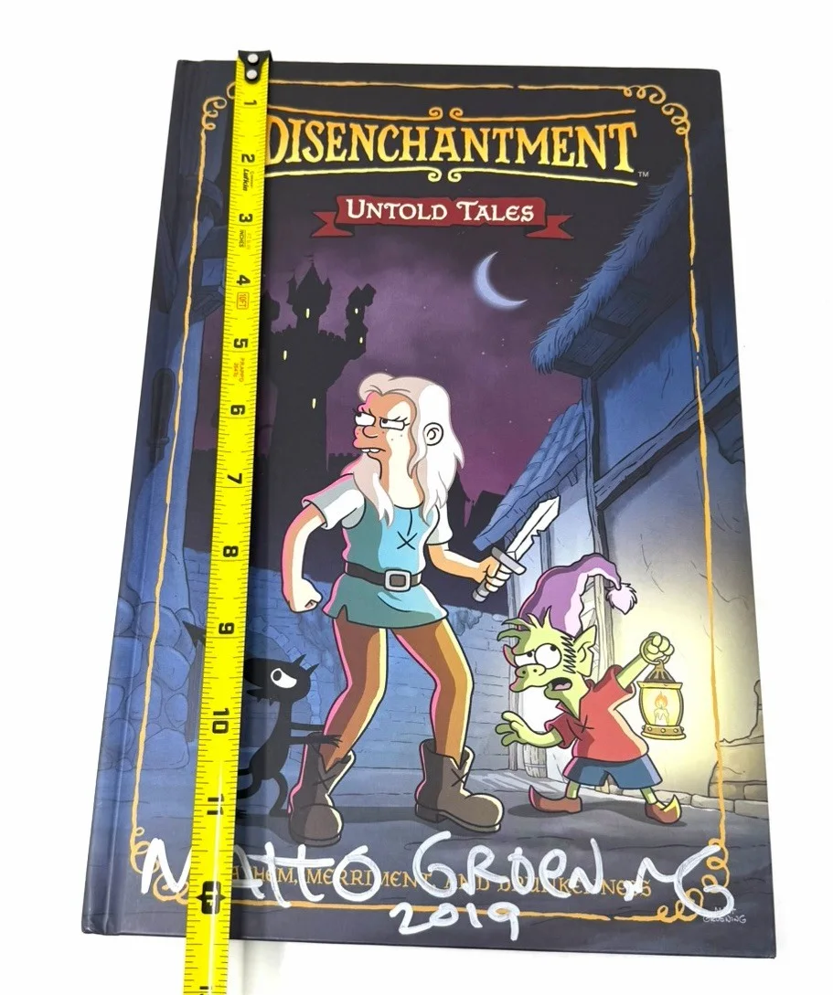 Disenchantment Untold Tales autographed signed dated Matt Groening Simpsons, изображение 2