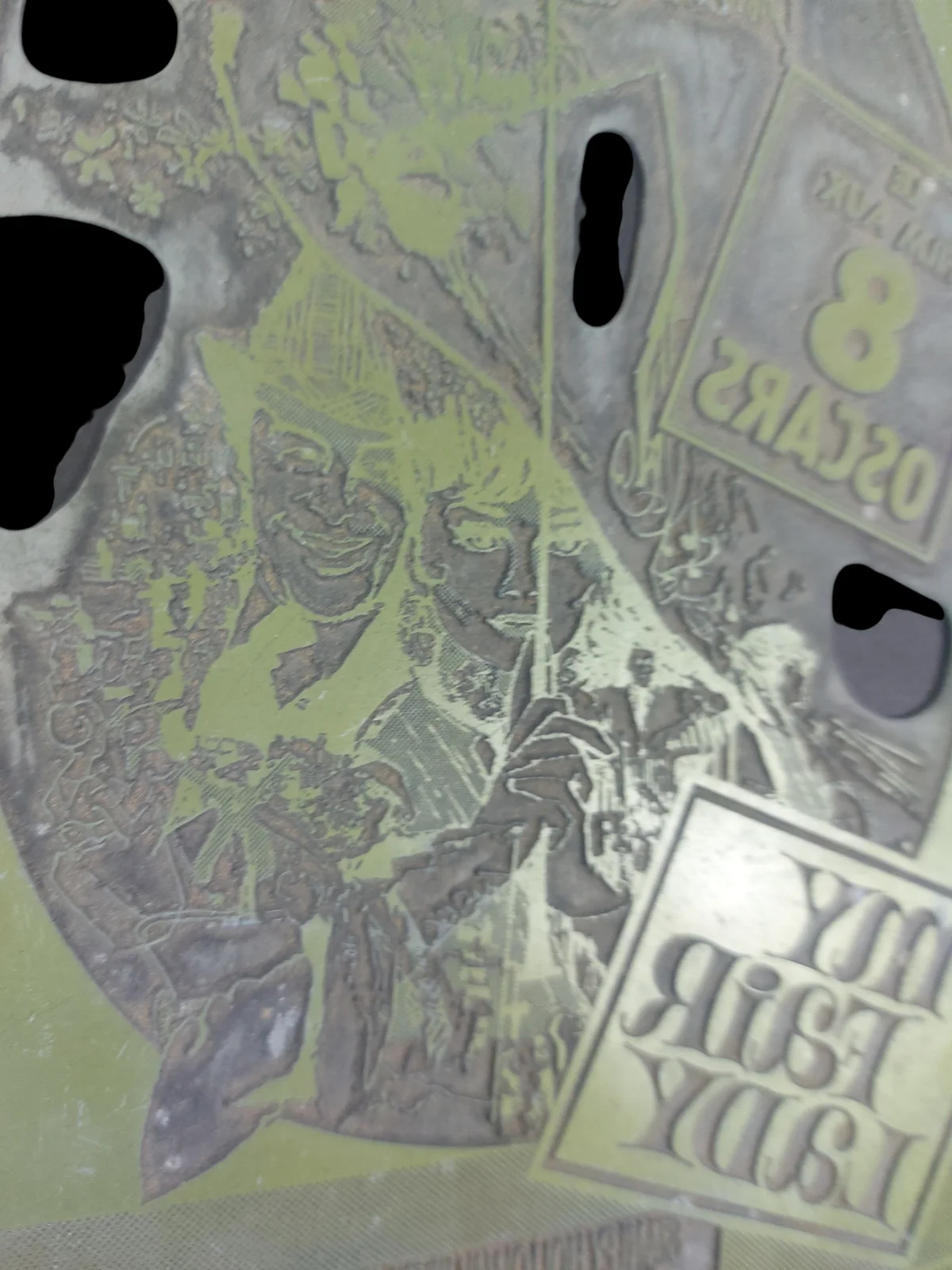 MY FAIR LADY (1974) ORIGINAL FRENCH ADVERTISING METAL PRINTING PLATE, изображение 2