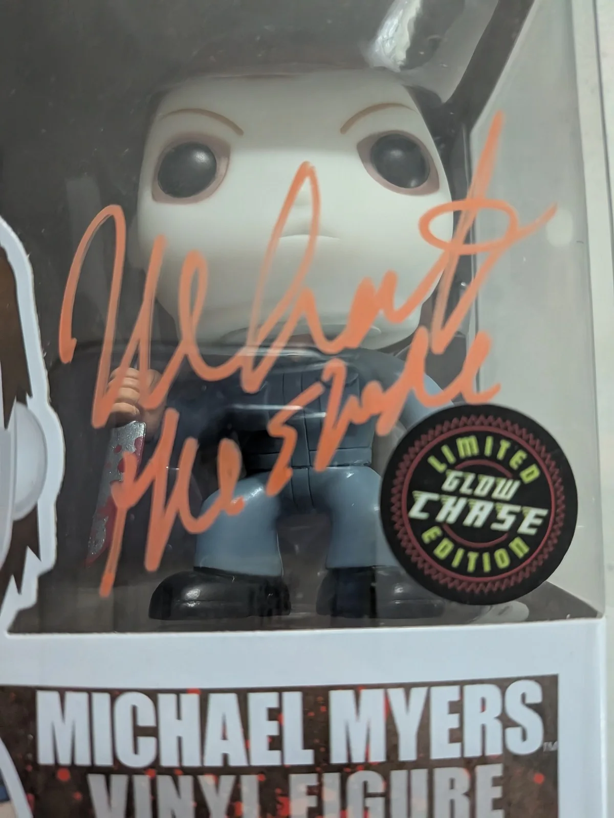 Nick CASTLE Signed FUNKO POP CHASE Glow Michael Myers The Shape Halloween BAS, изображение 2