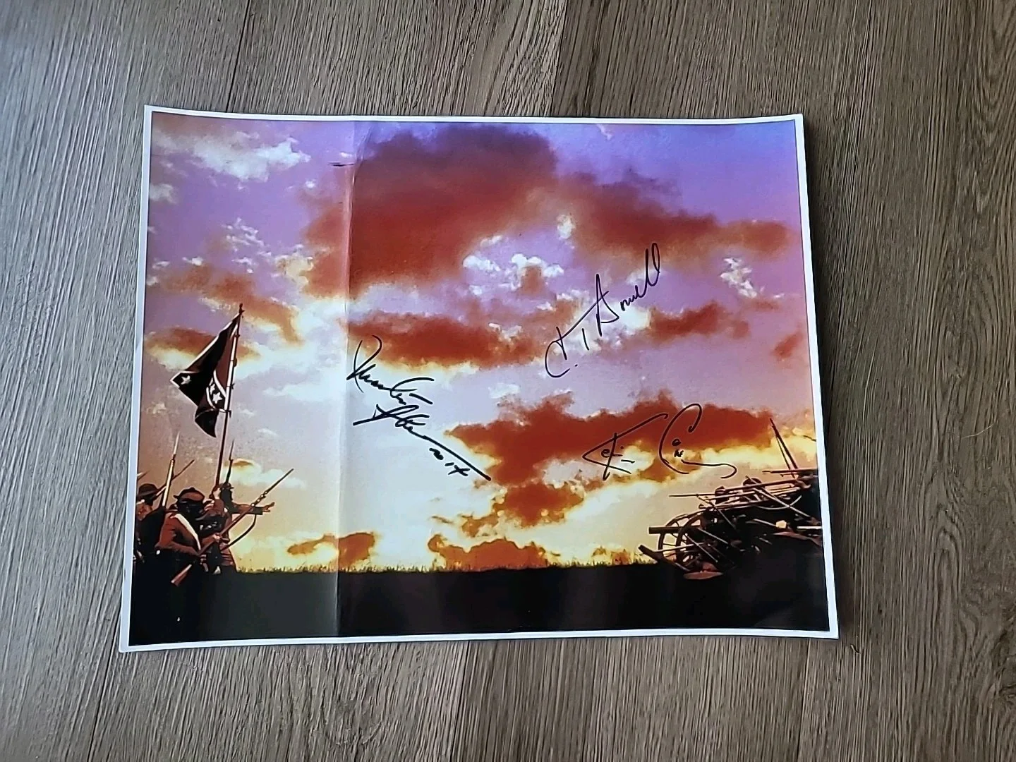 Gettysburg 11x14 Signed Autographed Martin Sheen C. Thomas Howell, Kevin Conway, image 2