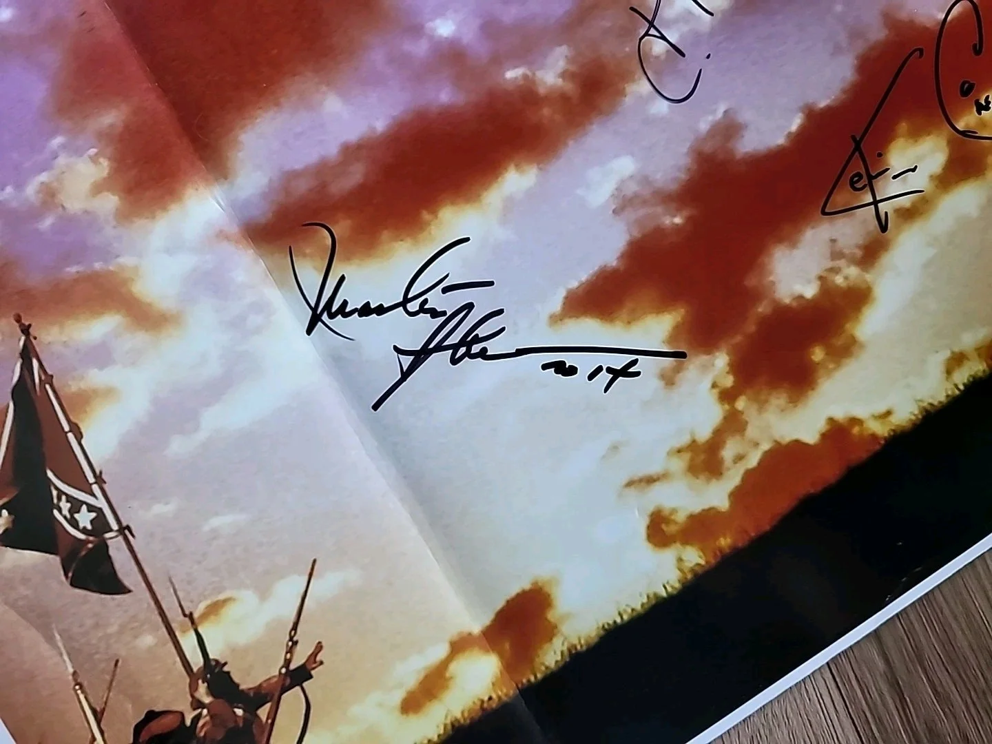 Gettysburg 11x14 Signed Autographed Martin Sheen C. Thomas Howell, Kevin Conway, image 5