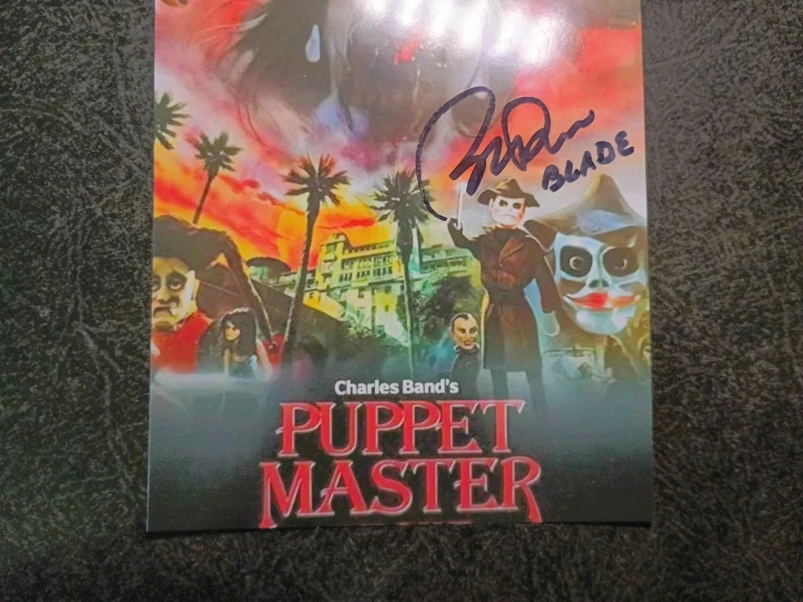 BERT ROSARIO As BLADE — BERT ROSARIO As BLADE Hand Signed Autograph 4X6 Photo - THE PUPPET MASTER, изображение 2
