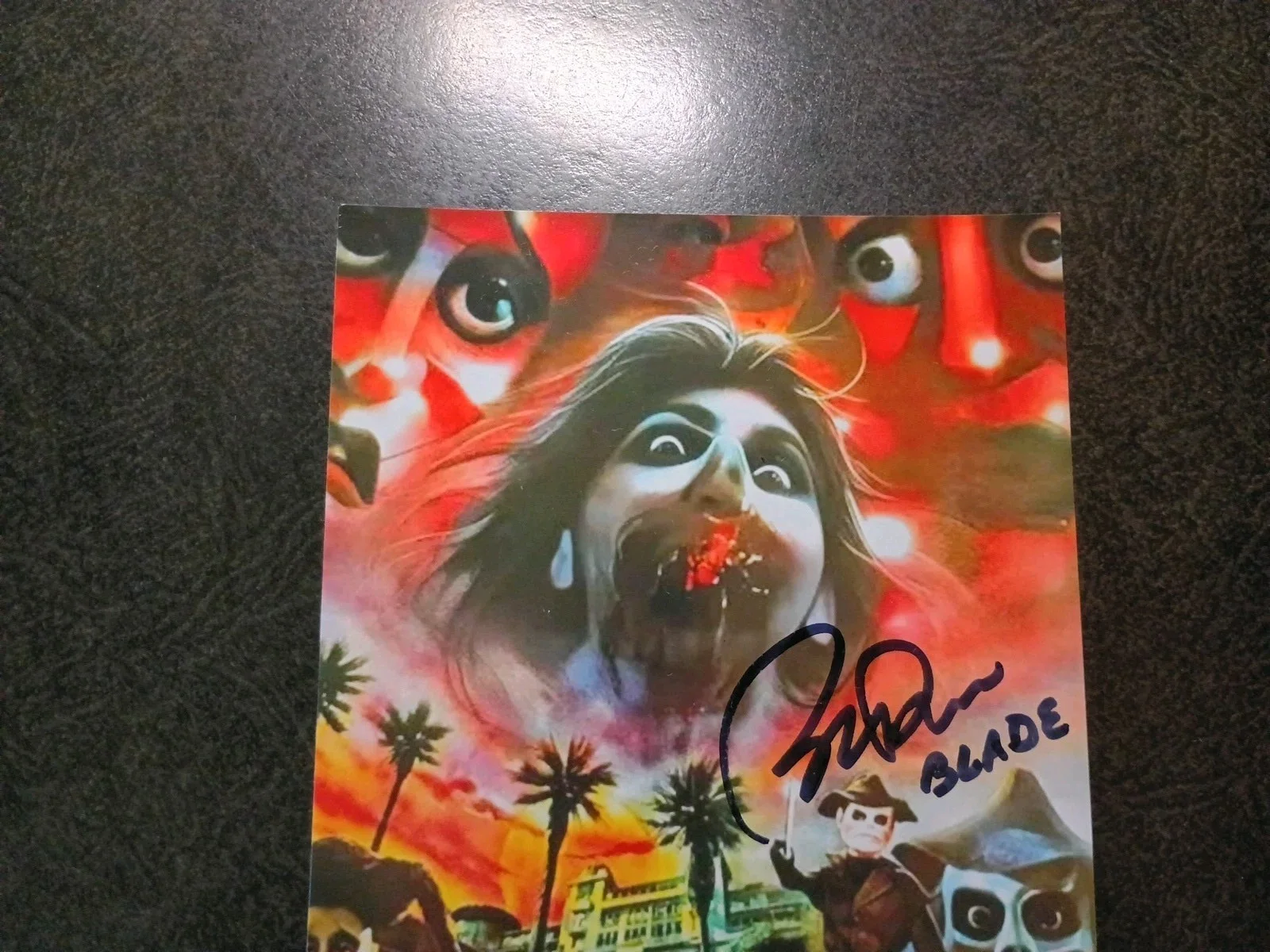 BERT ROSARIO As BLADE — BERT ROSARIO As BLADE Hand Signed Autograph 4X6 Photo - THE PUPPET MASTER, изображение 3