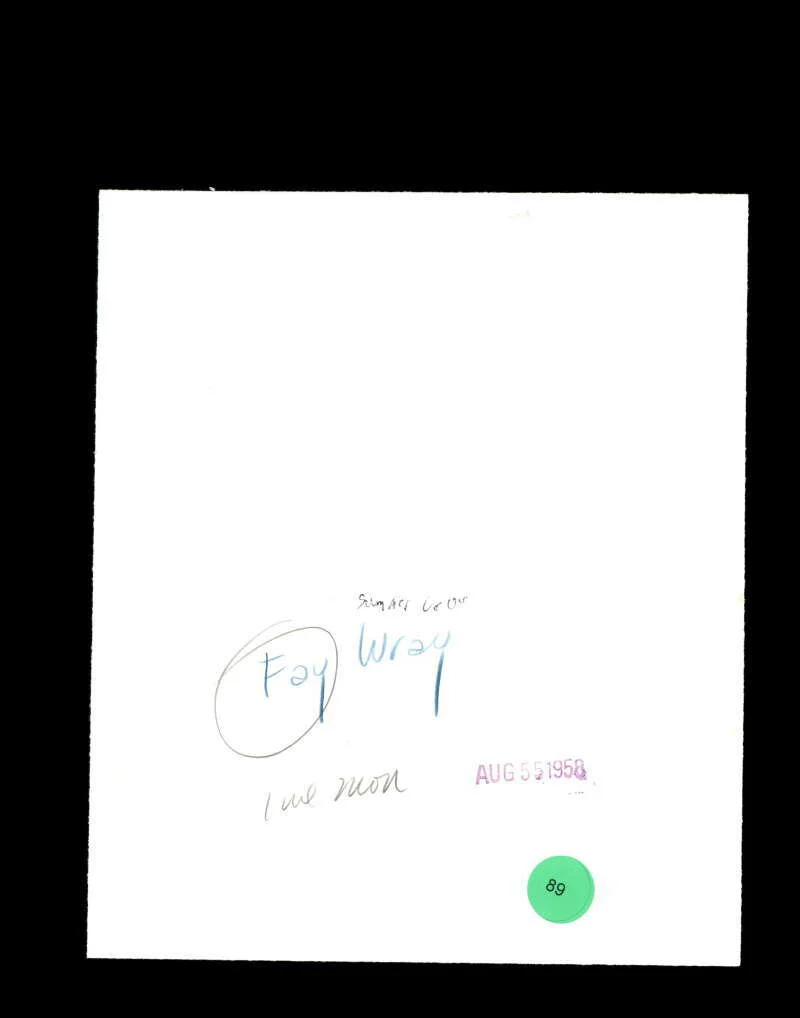 Fay Wray — Fay Wray JSA Coa Hand Signed 7x9 1958 Photo Autograph, image 2