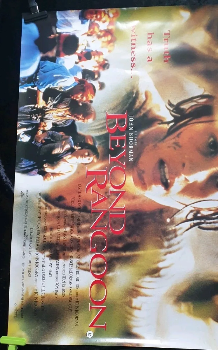 Beyond Rangoon 1995 Original UK Quad Movie Poster 40" x 30" Patricia Arquette, изображение 2