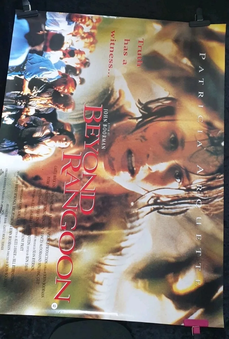 Beyond Rangoon 1995 Original UK Quad Movie Poster 40" x 30" Patricia Arquette, изображение 3