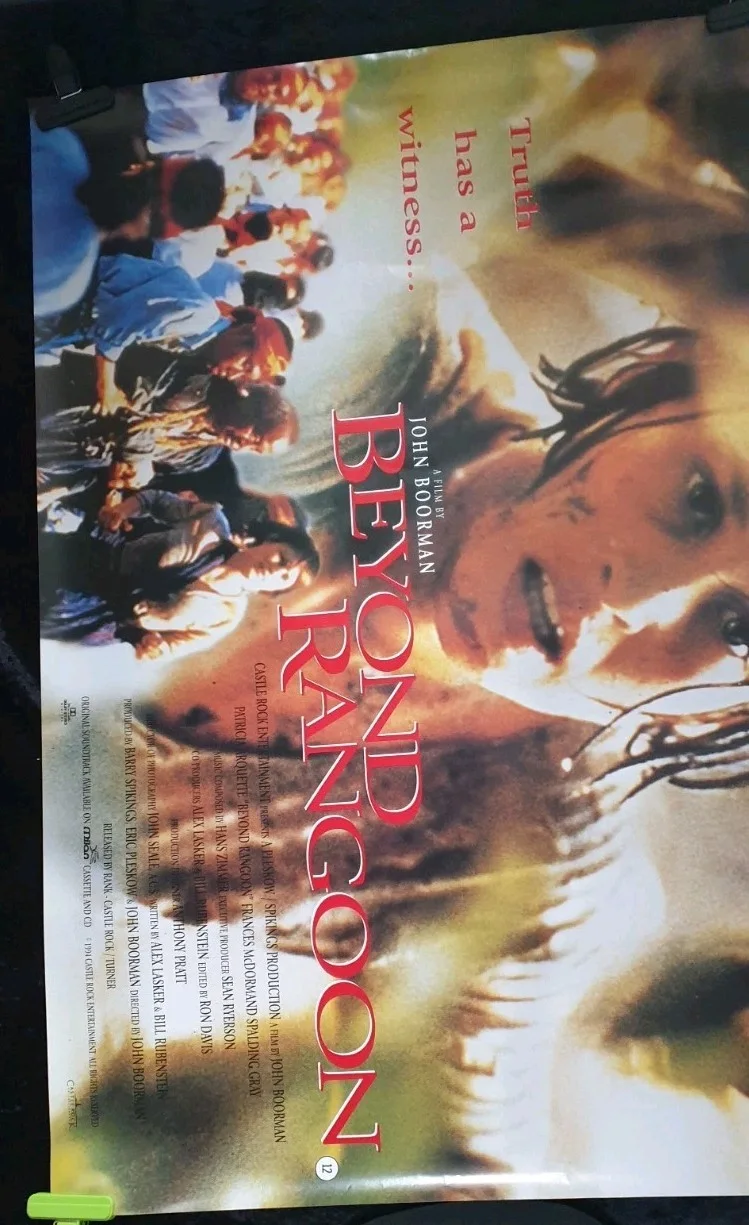Beyond Rangoon 1995 Original UK Quad Movie Poster 40" x 30" Patricia Arquette, изображение 4