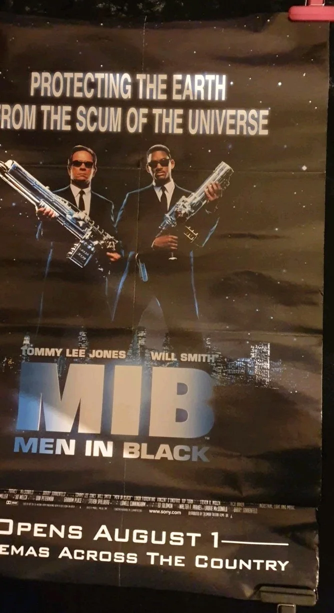 Men in Black 1997 UK Quad Poster Rolled Original Will Smith Tommy Lee Jones, image 4