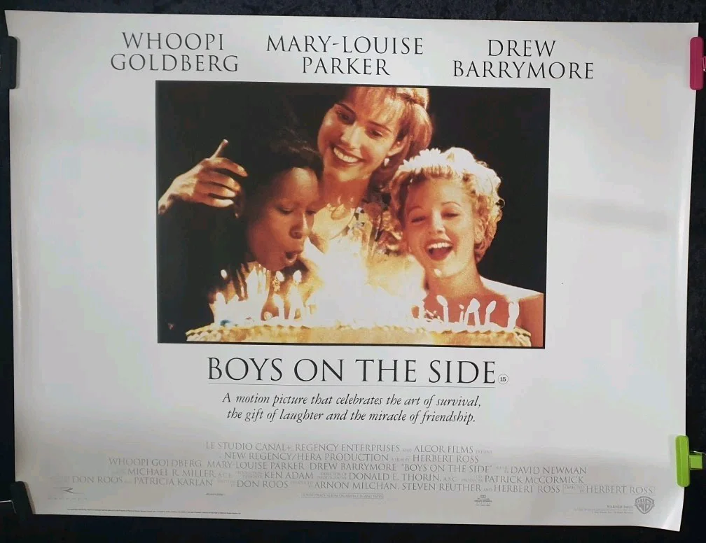 Boys On The Side 1995 Original UK Quad Poster 40x30 Drew Barrymore, image 3