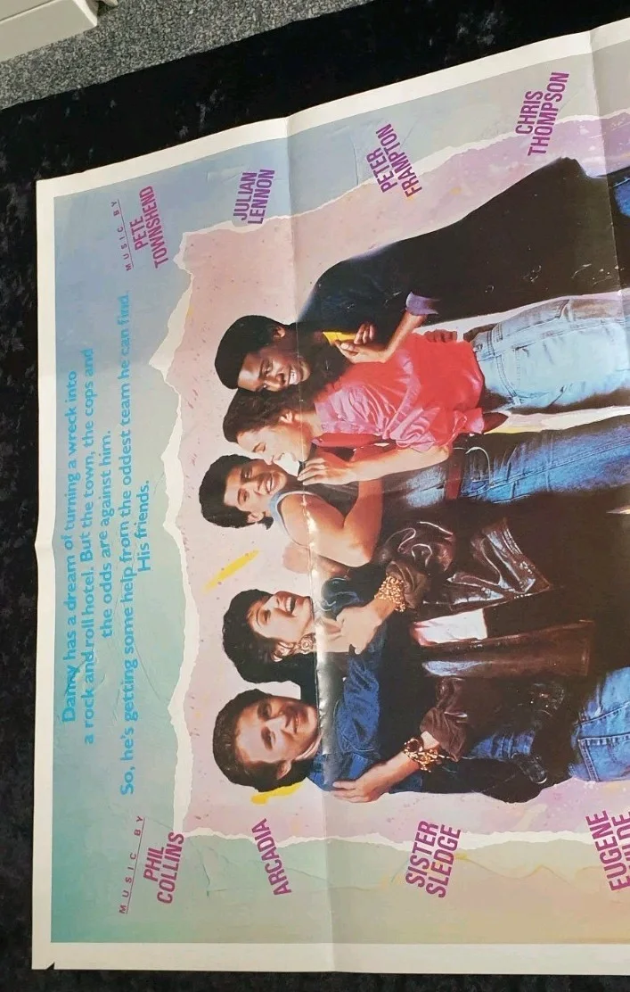 Playing for Keeps 1986 Original UK Quad Movie Poster Daniel Jordache, image 2