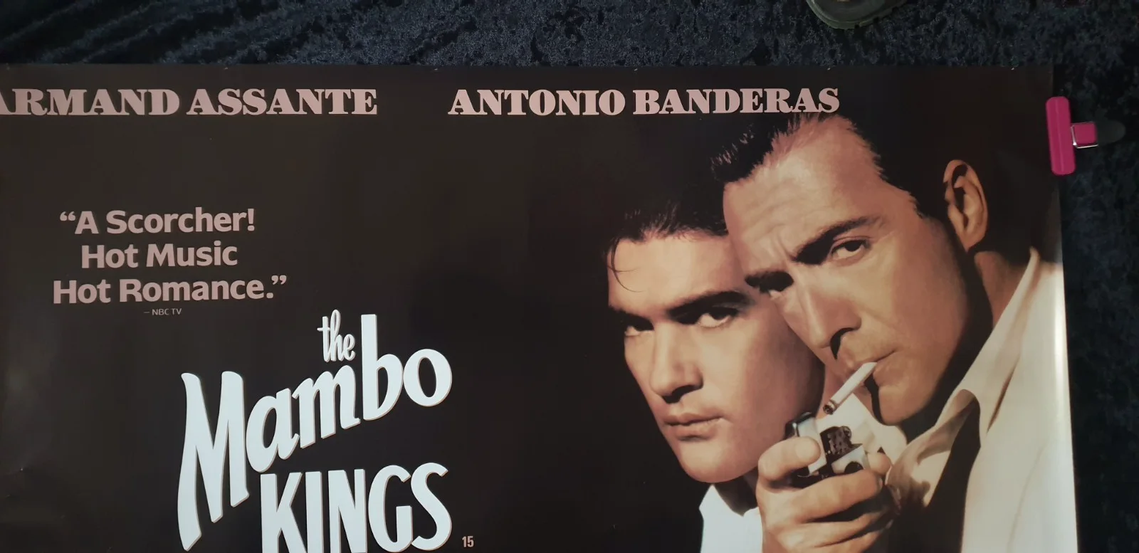Mambo Kings 1992 Original UK Quad Poster 40x30 Banderas Assante, image 3