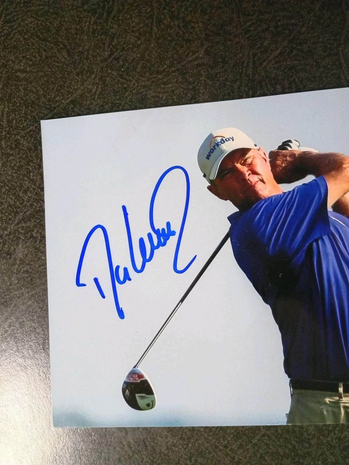 ROGER PENSKE — DAVIS LOVE III Authentic Hand Signed Autograph 4X6 Photo - PGA GOLF LEGEND, изображение 2