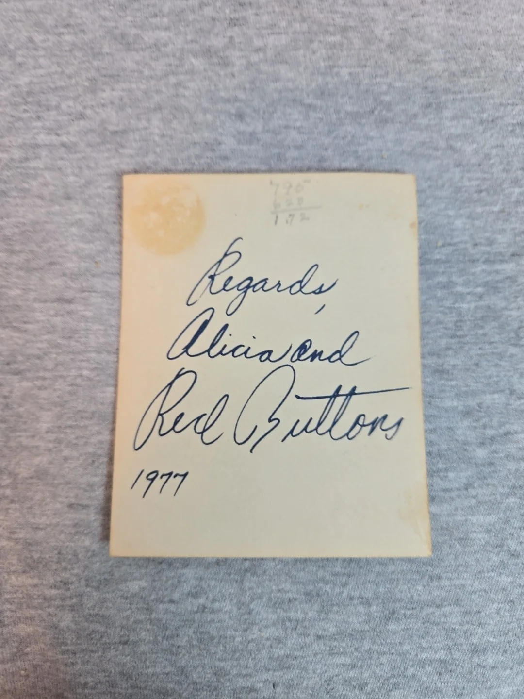 Red Buttons — Autographed Picture Of Red Buttons, image 4