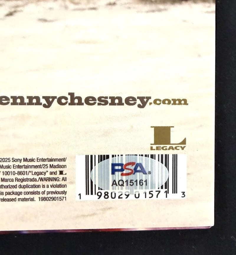 Kenny Chesney — Kenny Chesney Signed Autograph The Road and the Radio Album Vinyl Record PSA COA, изображение 3