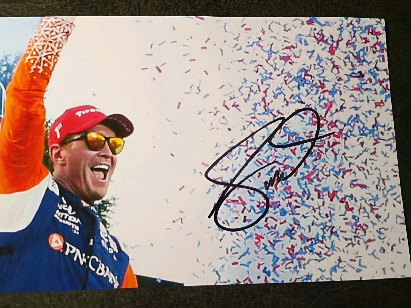 LARRY BOWA — SCOTT DIXON 2 Hand Signed Autograph Photo S -RACE CAR DRIVER- 2008 INDY 500 WIN, изображение 4