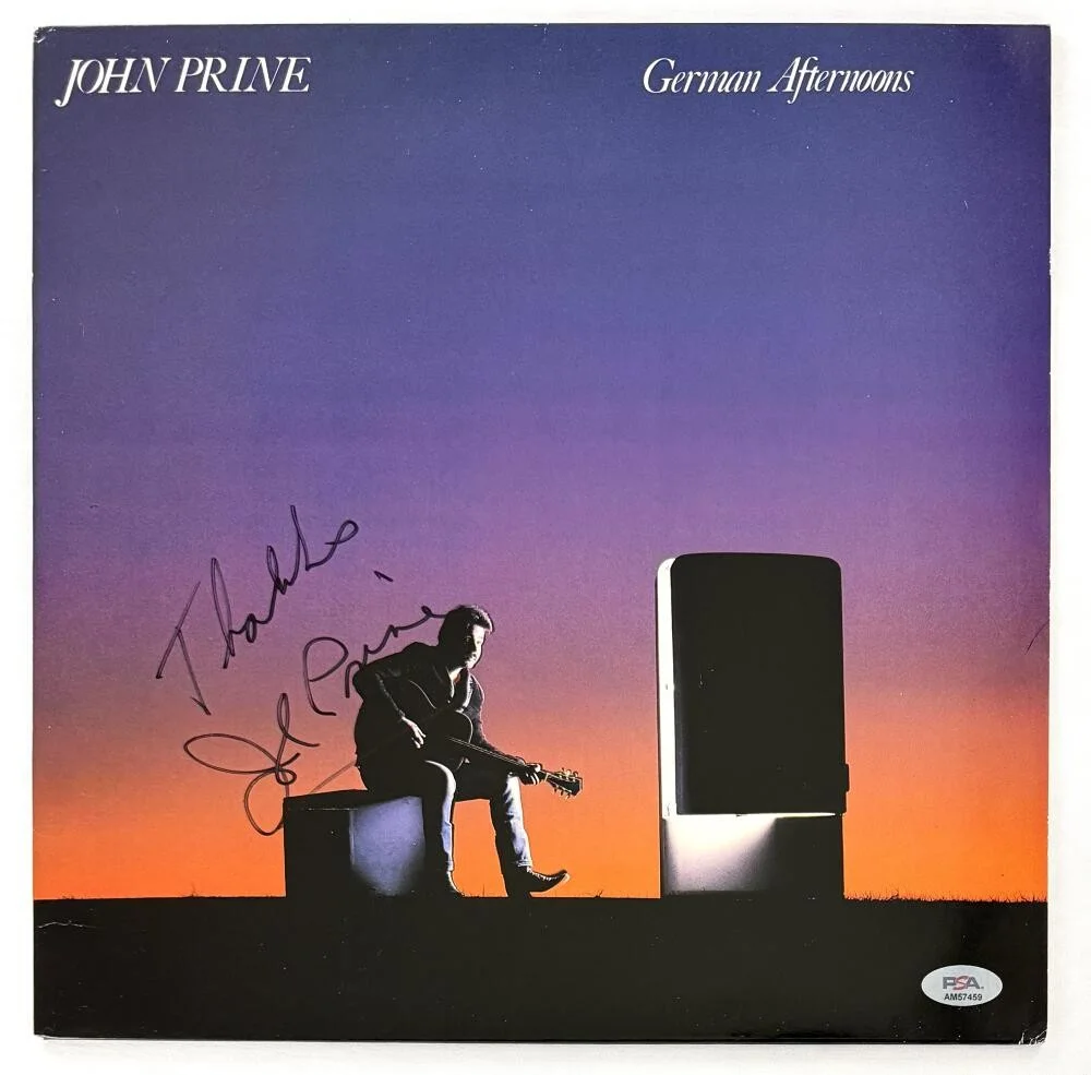 John Prine — John Prine Signed Autograph German Afternoons Album Vinyl Record LP w/ PSA COA