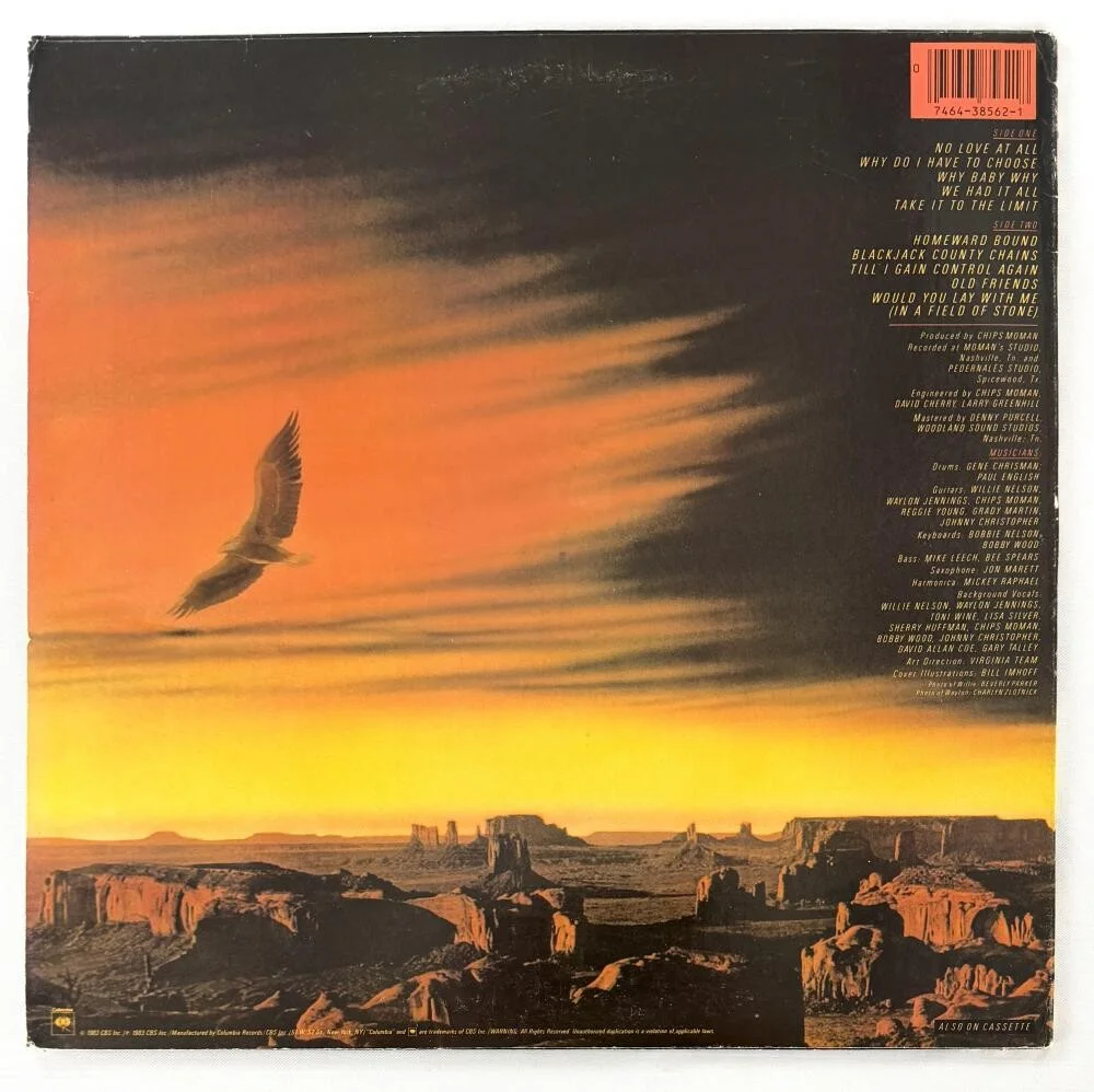 Willie Nelson — Willie Nelson Signed Autograph Take It To The Limit Album Vinyl Record PSA COA, изображение 2