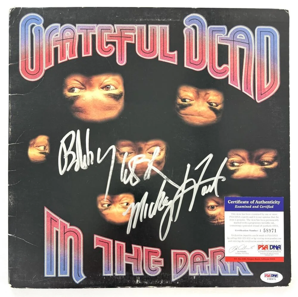 Mickey Hart, Bob Weir — Mickey Hart & Bob Weir Signed Autograph Grateful Dead Album Vinyl Record PSA COA, image 3