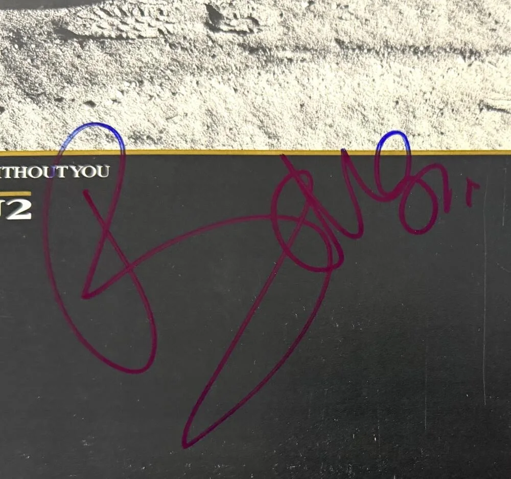 Bono, Adam Clayton, The Edge, Larry Mullen Jr — U2 Full Band Signed Autograph Album Record Larry Mullen Jr Bono Edge Adam w/ JSA, изображение 3