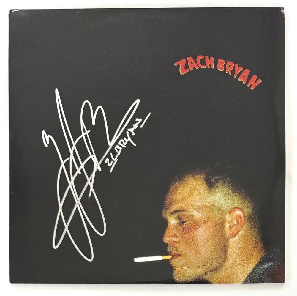 Zach Bryan — Zach Bryan Signed Autograph self titled Album Vinyl Record LP - Beckett COA