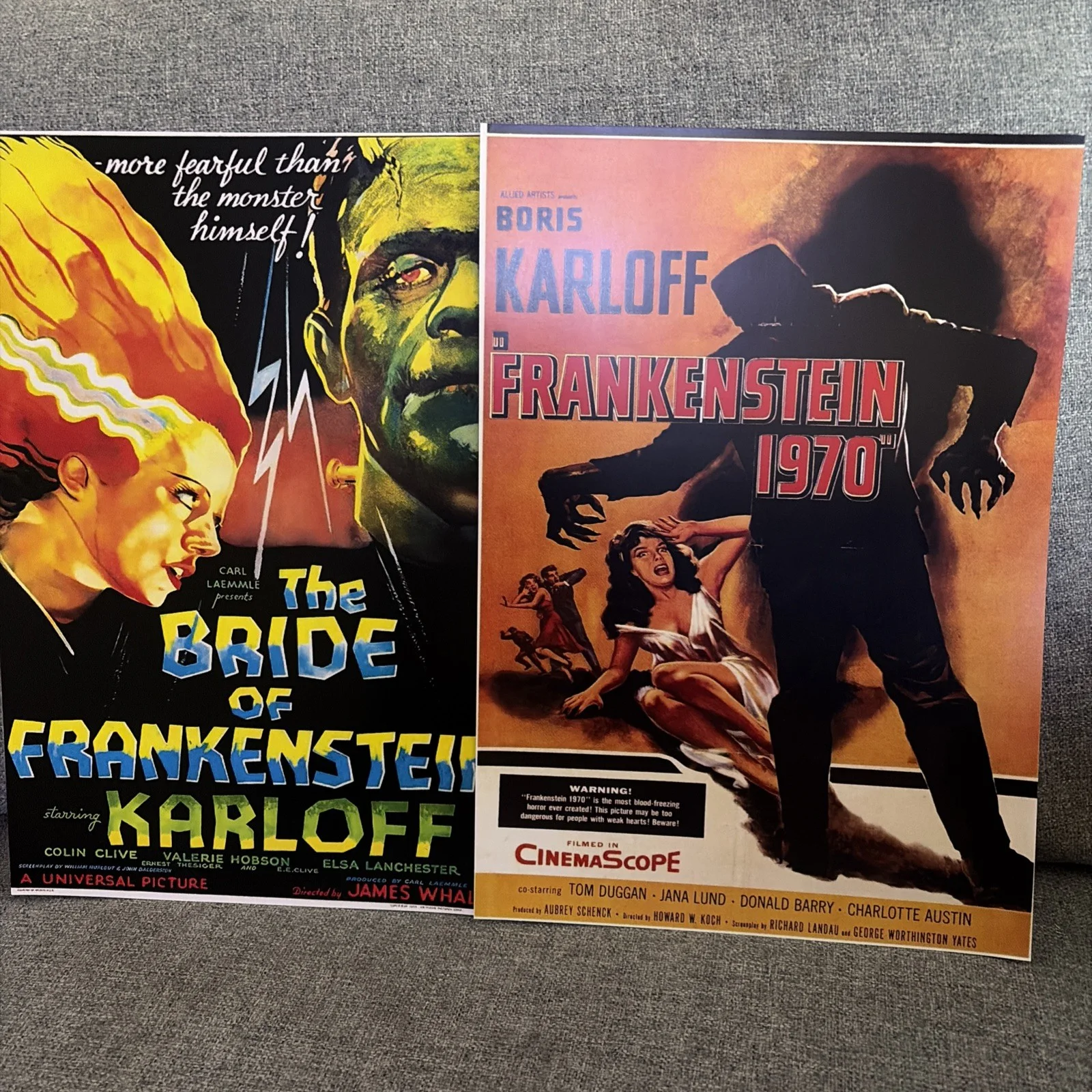 Frankenstein Horror Film Poster Prints A4 35x Dracula Bride Wolfman, image 2
