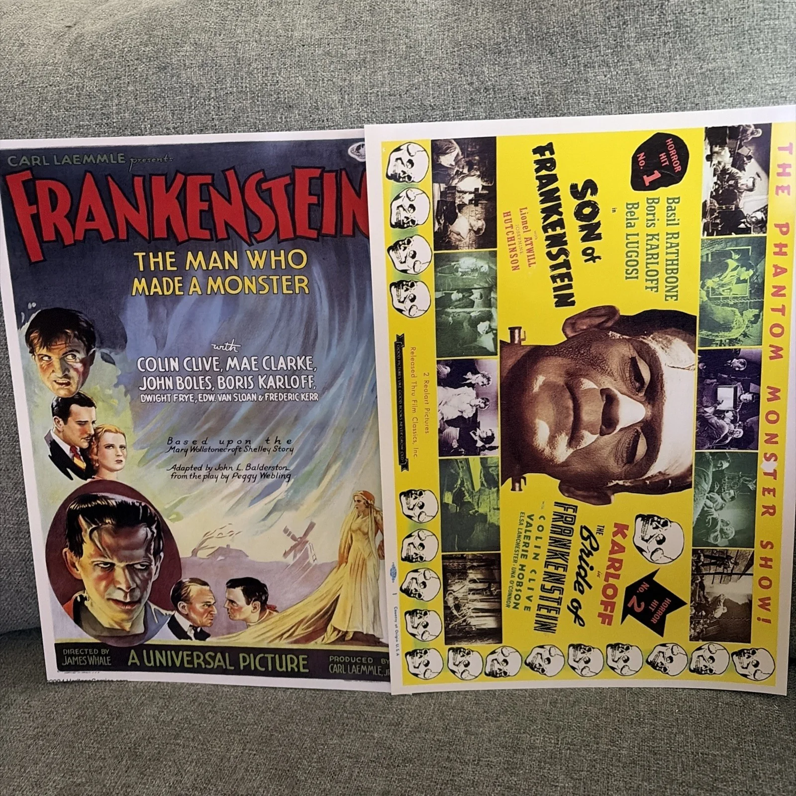 Frankenstein Horror Film Poster Prints A4 35x Dracula Bride Wolfman, image 3