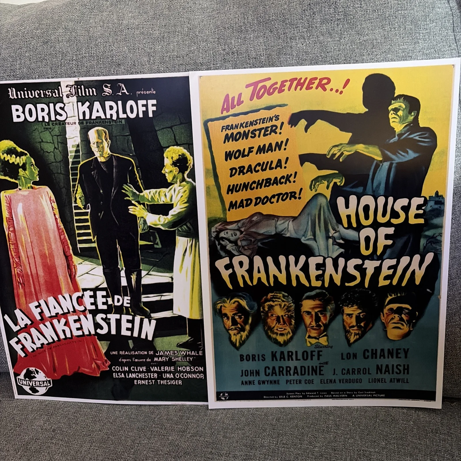 Frankenstein Horror Film Poster Prints A4 35x Dracula Bride Wolfman, image 4
