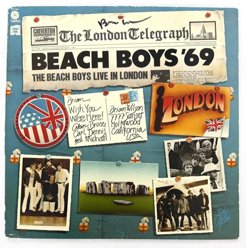 Brian Wilson — Brian Wilson Signed Autograph Album Vinyl Record LP - Beach Boys 69 w/ PSA COA