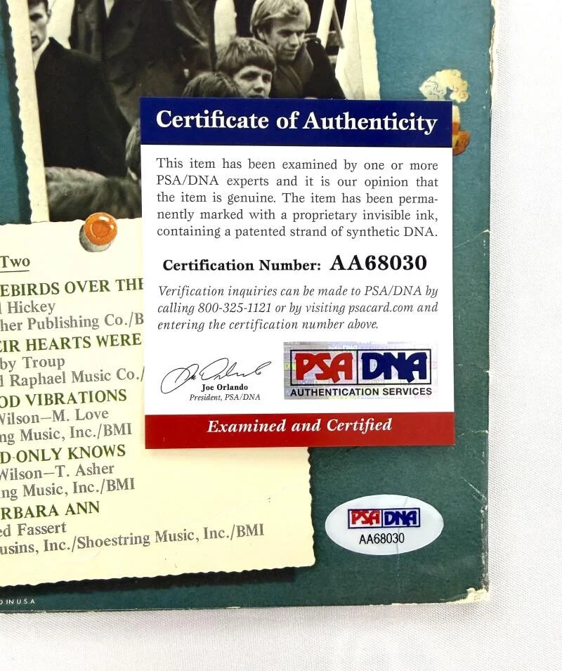 Brian Wilson — Brian Wilson Signed Autograph Album Vinyl Record LP - Beach Boys 69 w/ PSA COA, image 3