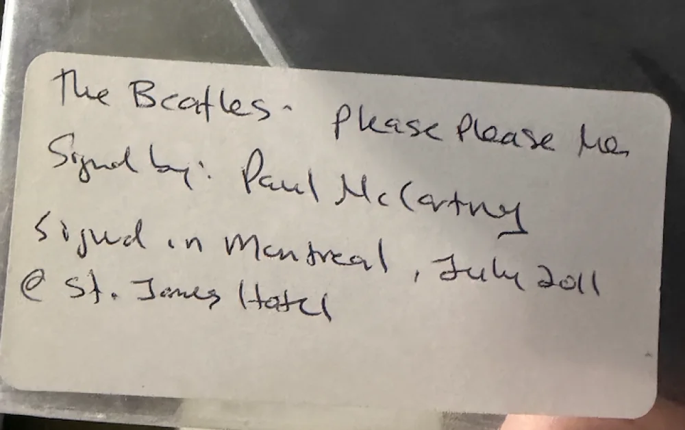 Paul McCartney — Paul McCartney Signed Autograph Album Record Beatles Please Please Me w/ BAS COA, изображение 5
