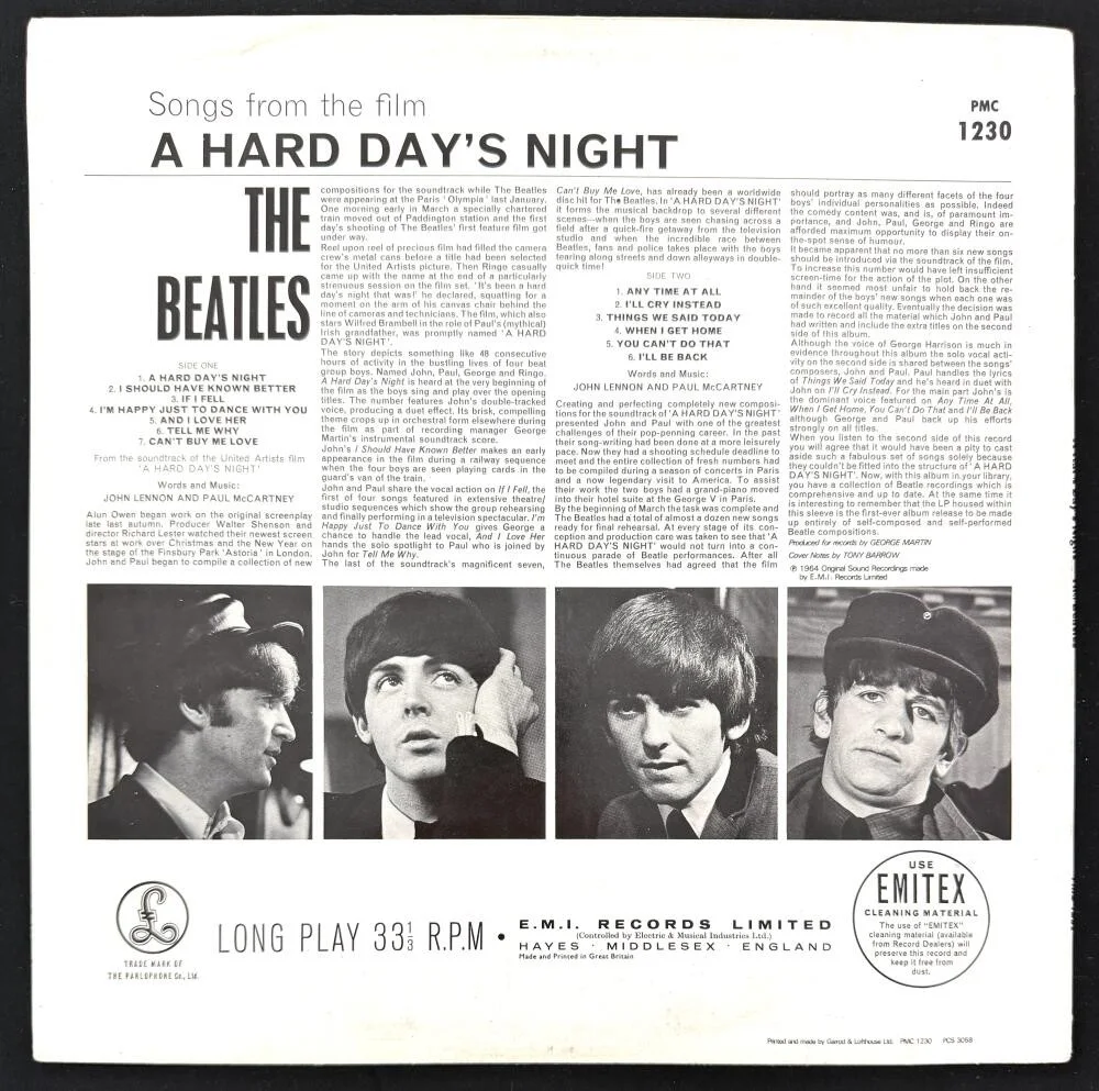 Paul McCartney, Ringo Starr — Paul McCartney Ringo Star Signed Autograph Album Record Beatles Hard Days Night, image 2