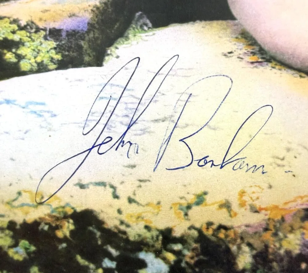 John Bonham — John Bonham Led Zeppelin Signed Autograph Album Vinyl Record LP w/ JSA COA, изображение 3