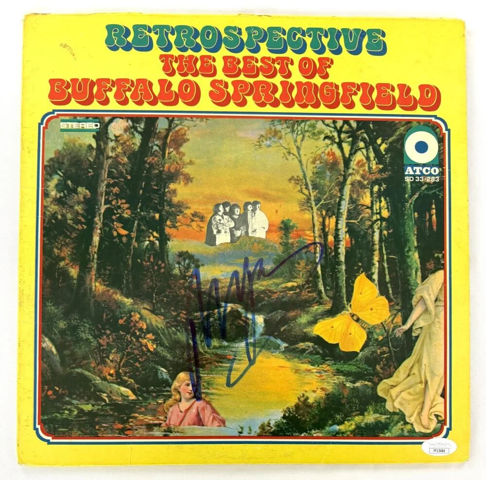 Neil Young — Neil Young Signed Autograph Album Vinyl Record Best of Buffalo Springfield JSA